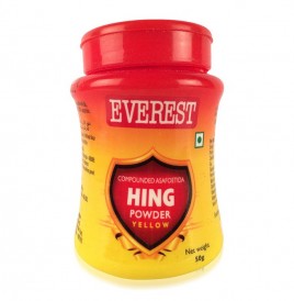 Everest Compounded Asafoetida, Hing Powder Yellow  Plastic Jar  50 grams